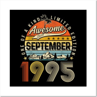 Awesome Since September 1995 Vintage 28th Birthday Posters and Art